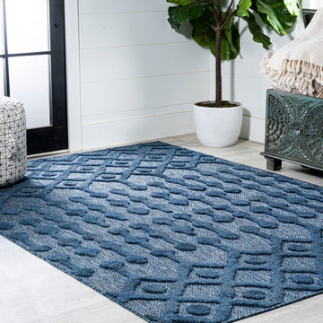 Peralta Moroccan Diamond Indoor/outdoor Area Rug